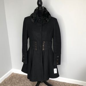 Betsey Johnson Black Coat